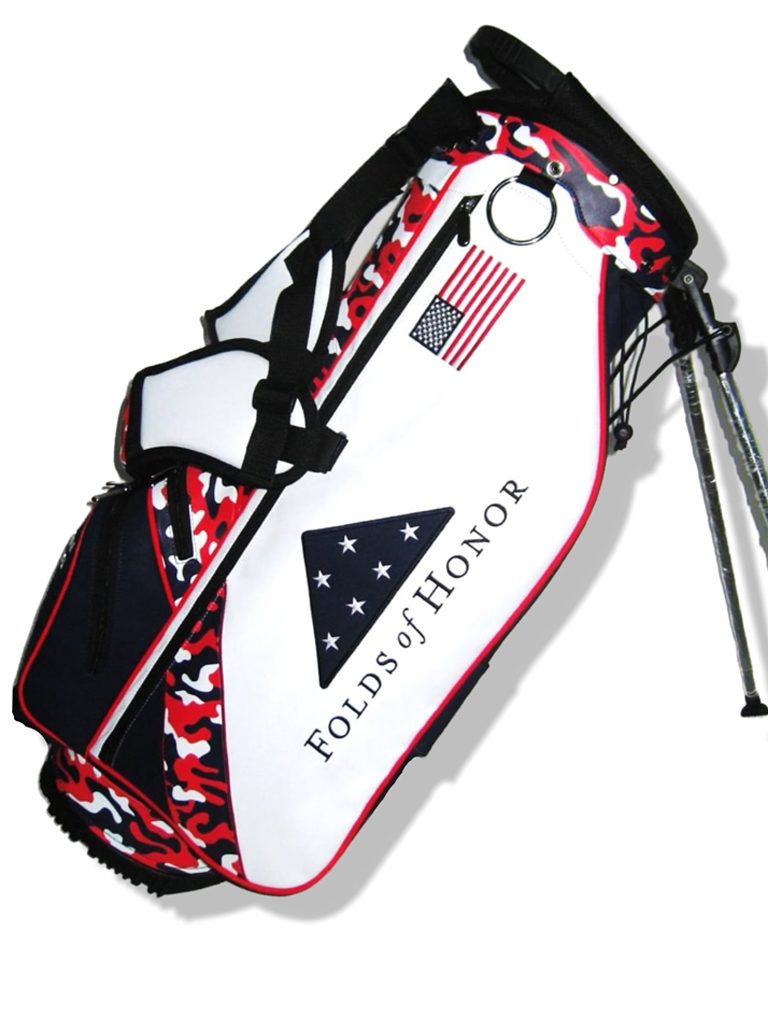 2024 Folds of Honor JS31 Tour Micro Suede Camo Blue Stand Bag